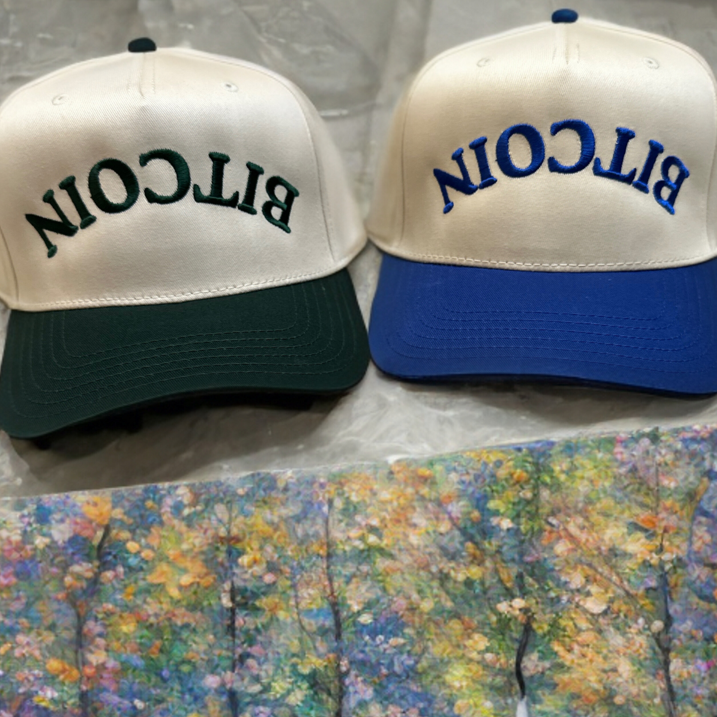 Bitcoin Upside Down Text Hat